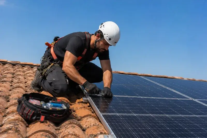 Maintenance et monitoring de panneaux solaires à Saint-Aubin-des-Landes